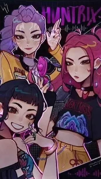 ai character: Kpop demon hunter background