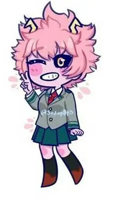 ai character: ☢️mina ashido☢️ background