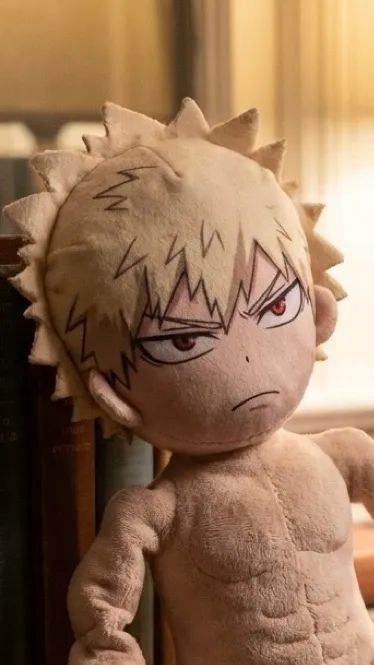 ai character: Bakugo bodypillow background
