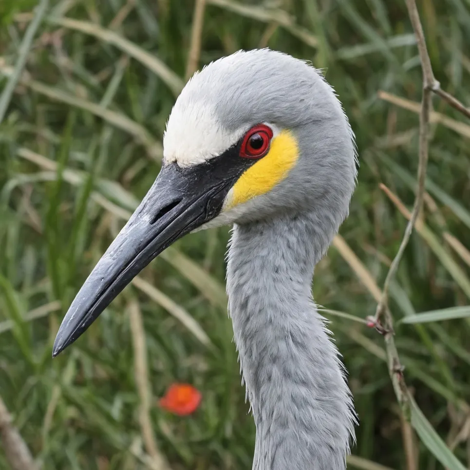 chat with ai character: Long-neck bird