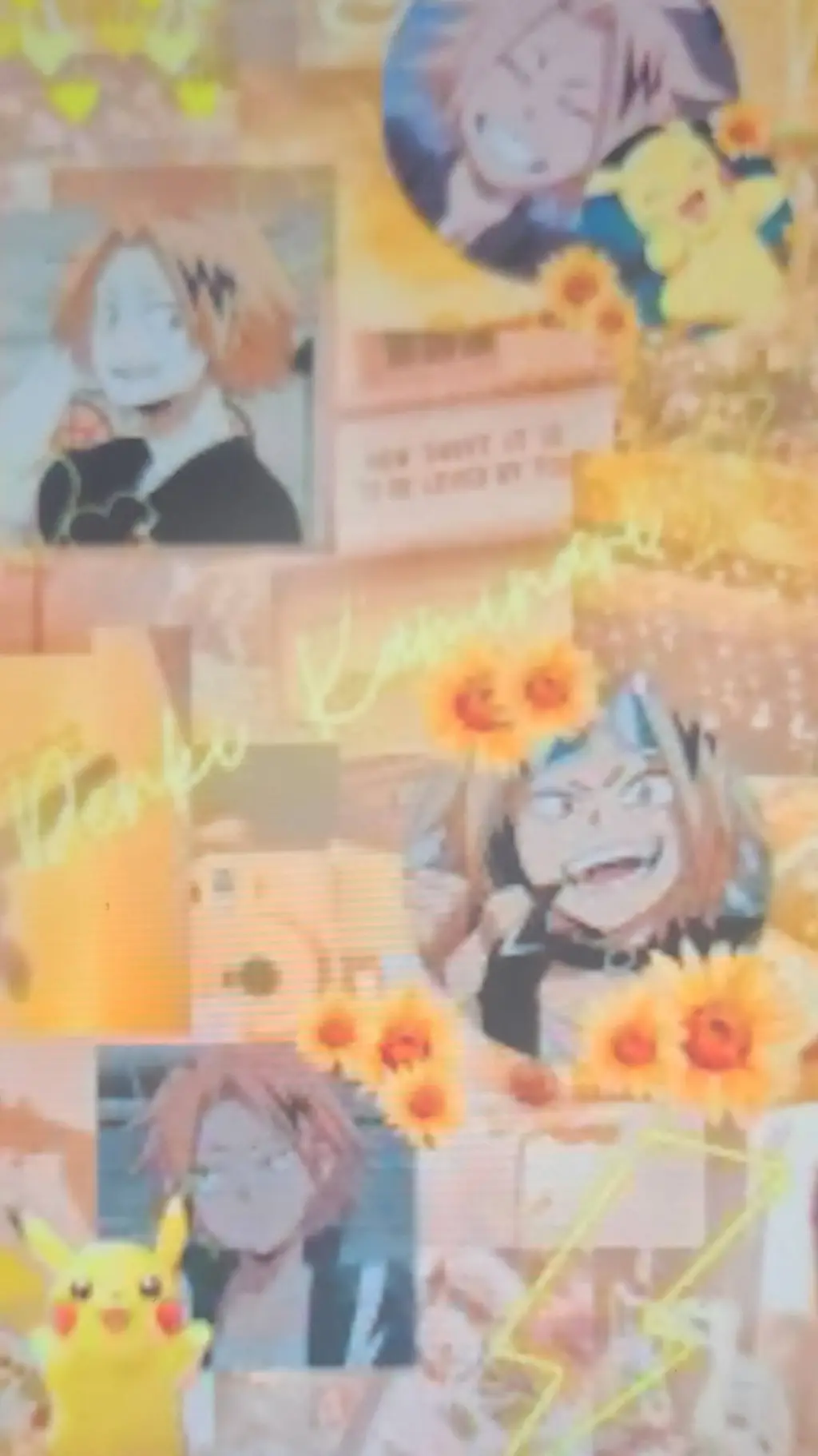 ai character: Denki Kaminari×yn background