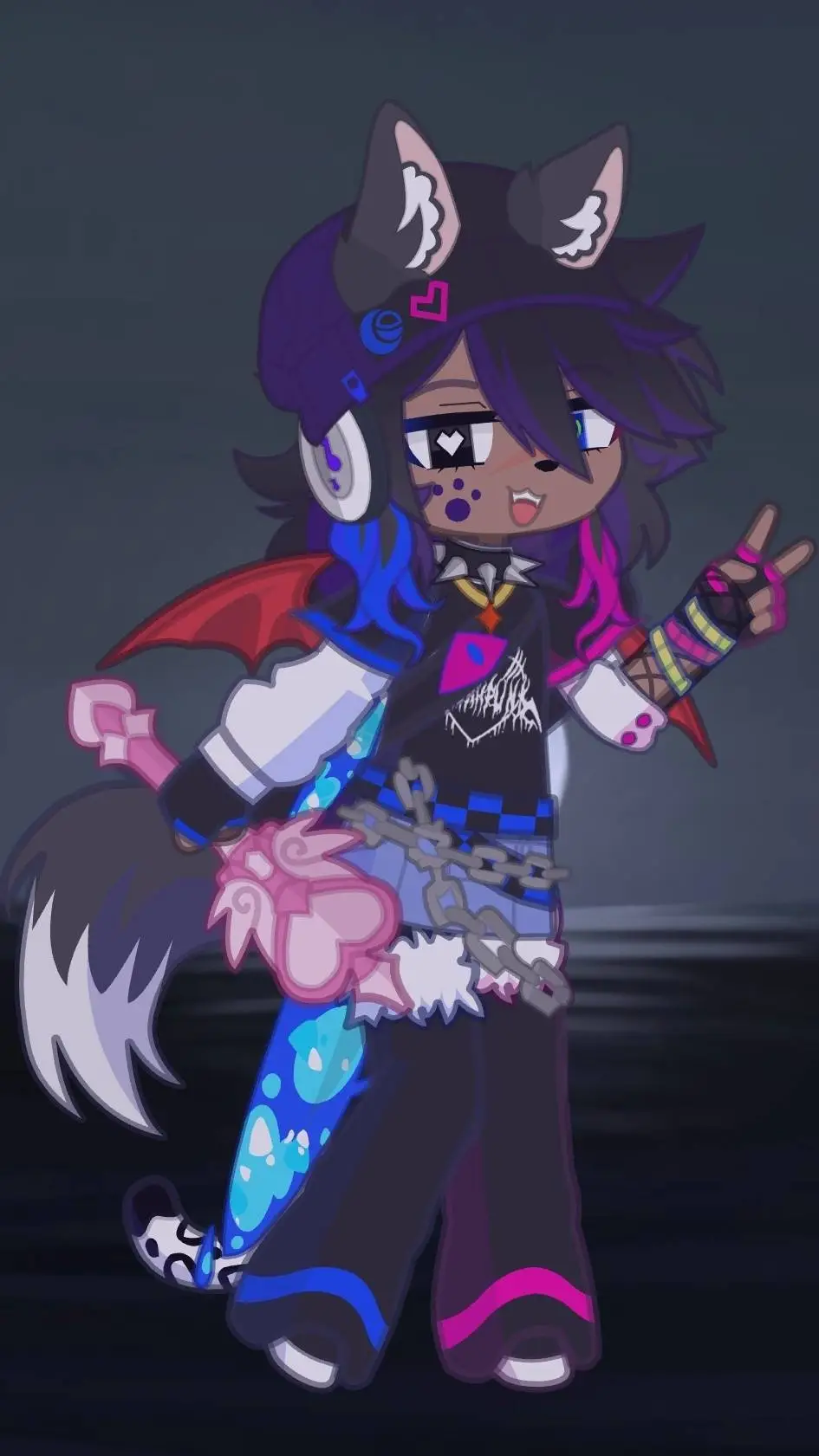 ai character: P0ly_th3r14n15 background