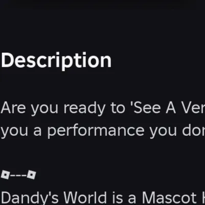 chat with ai character: Dandy’s world