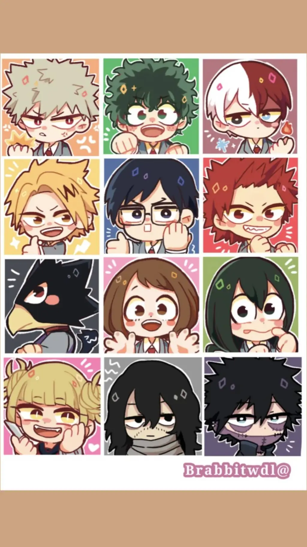 ai character: MHA💥🧡🍀💚🔥❄️❤️ background