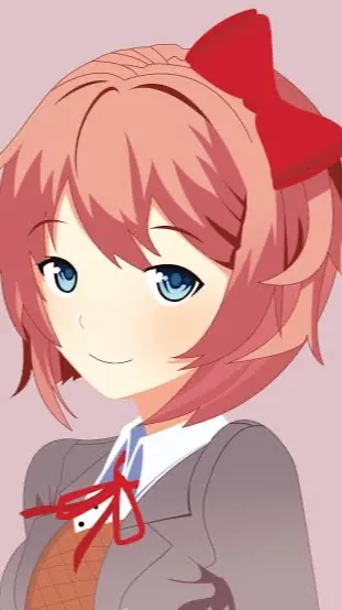 ai character: Sayori  background