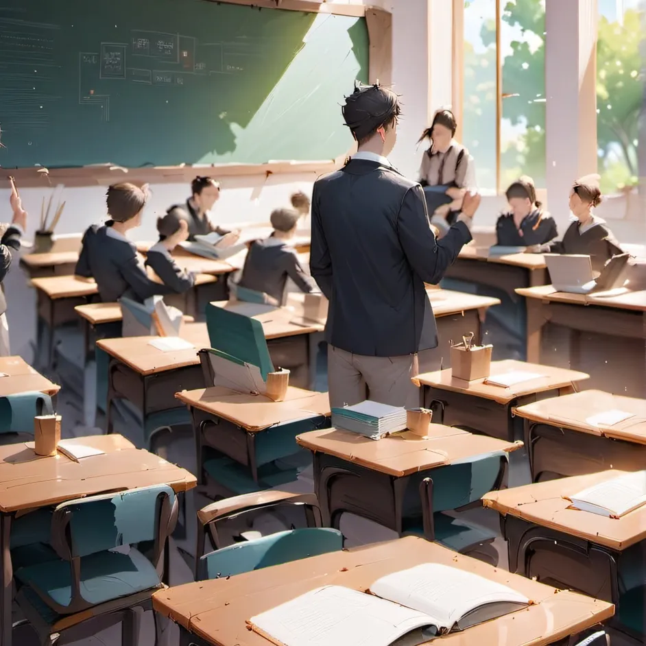 chat with ai character: school