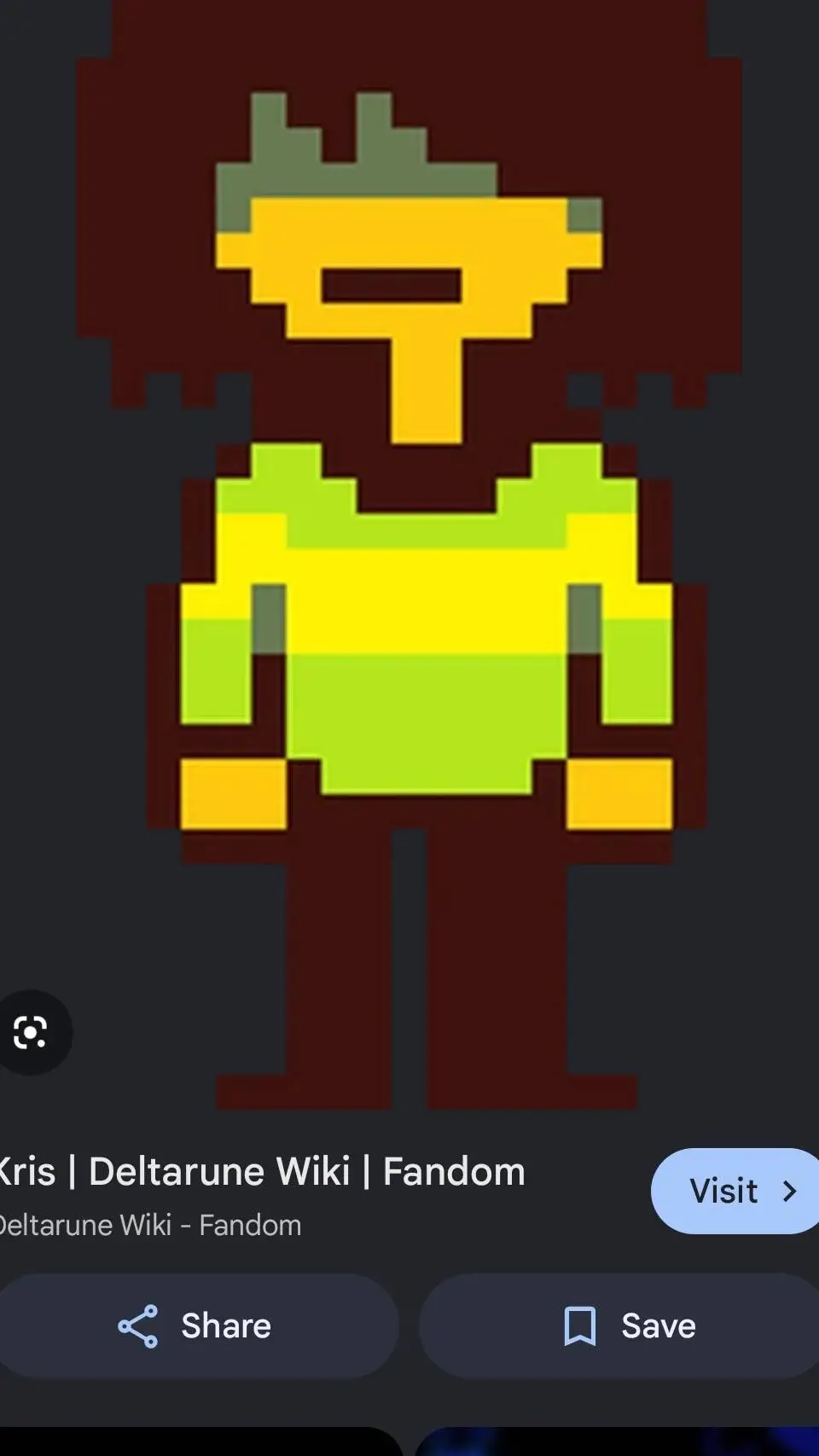 ai character: deltarune sick background