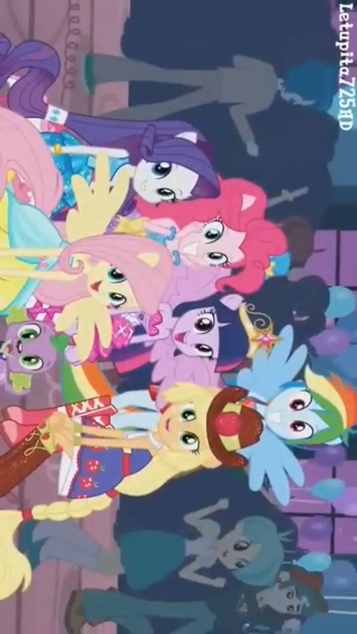 ai character: mlp vs dazzling background