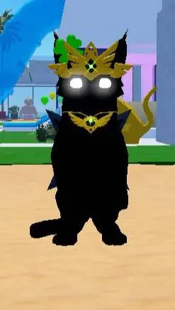 ai character: Glitch cat (me) background