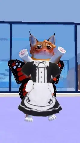 ai character: Uwu cat background