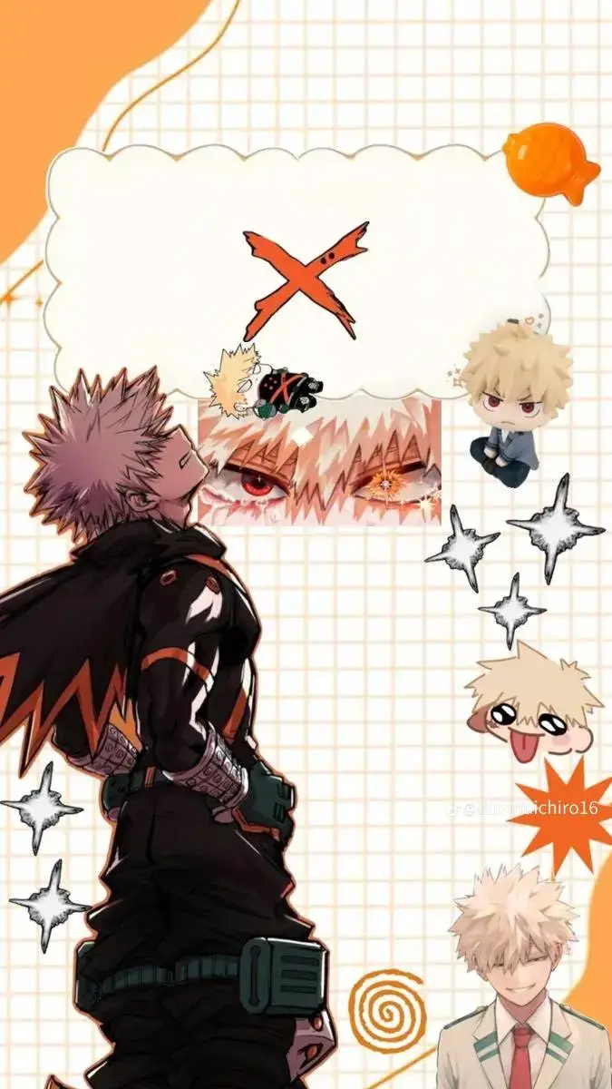 ai character: Katsuki Bakugou  background