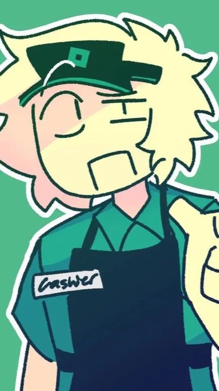 ai character: cashier GASA4 background