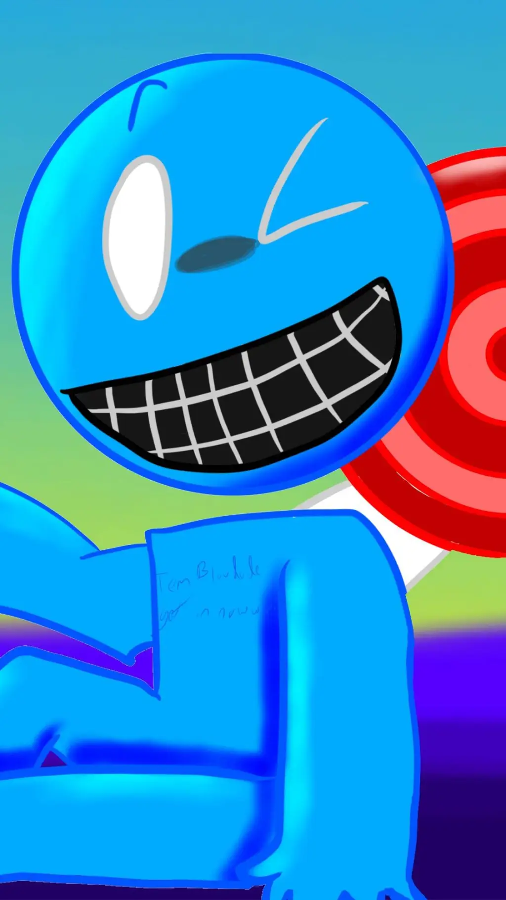 ai character: bluudude background