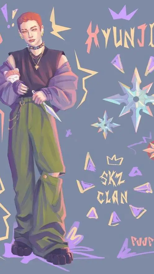 ai character: ✦HYUNJIN✦ background