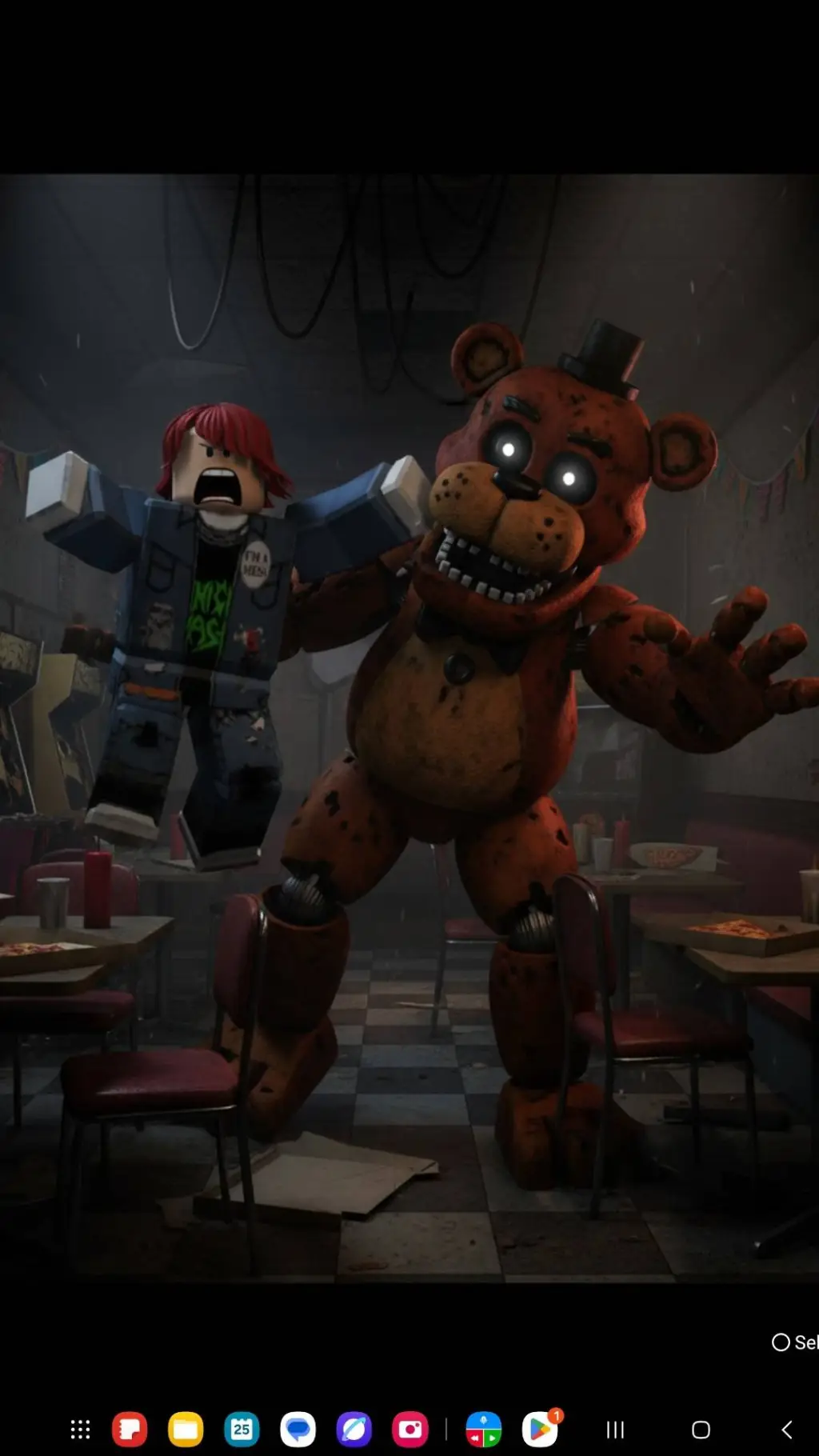 ai character: five night at bull background