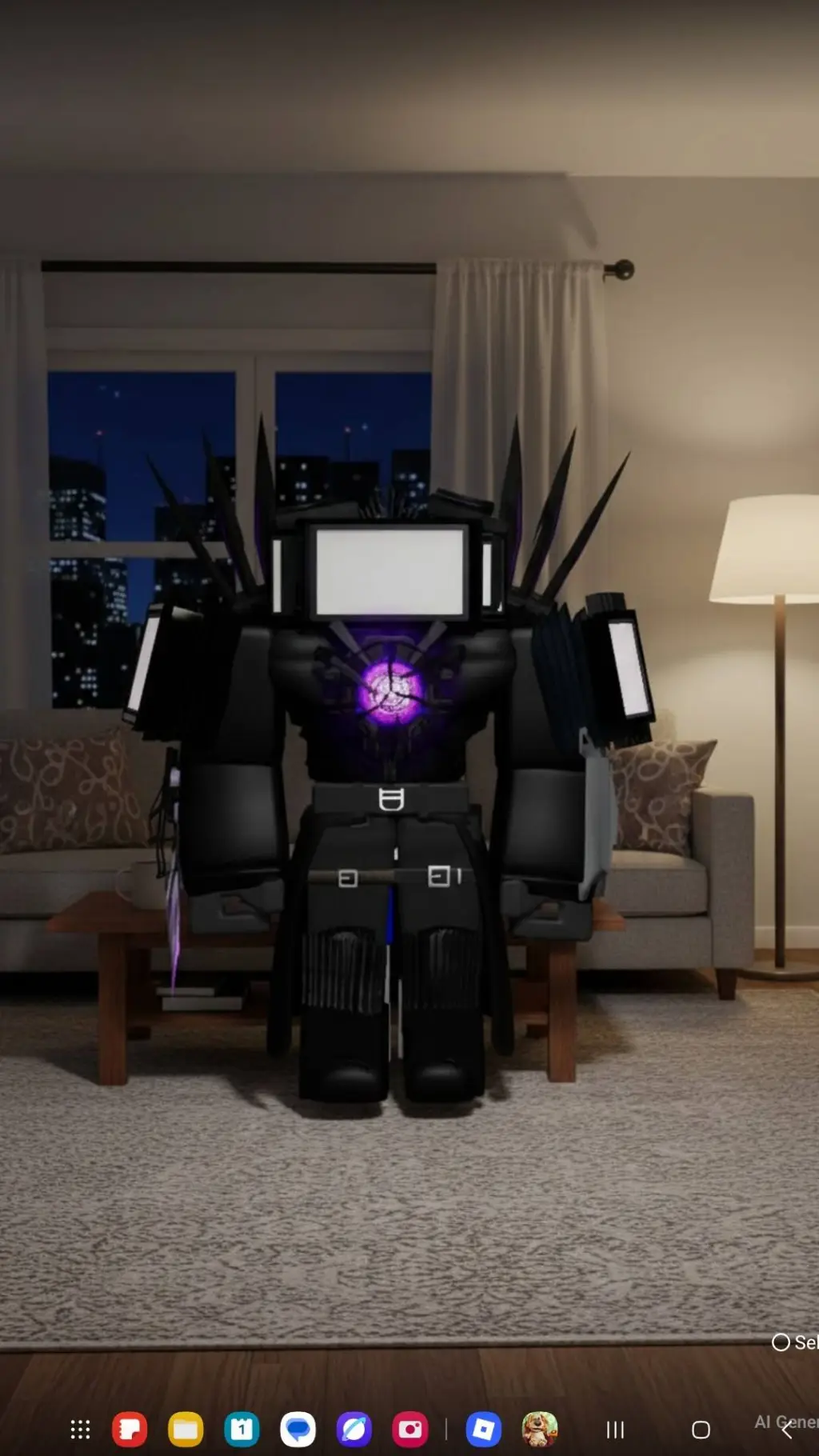 ai character: uttvm AI background