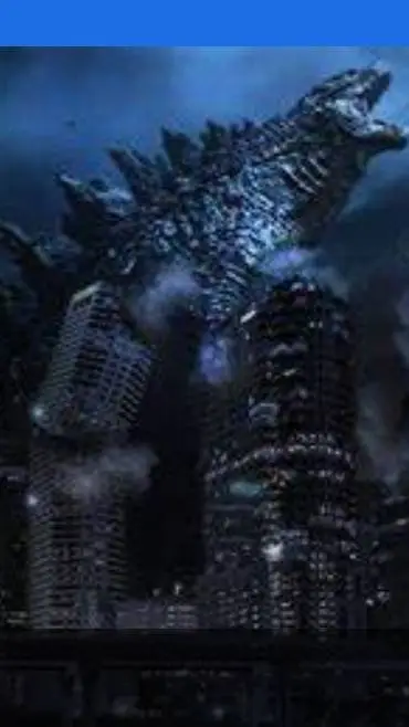 ai character: Godzilla sus background