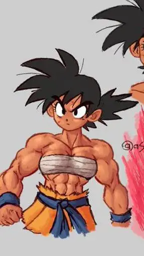 ai character: Goki o goku mujer  background