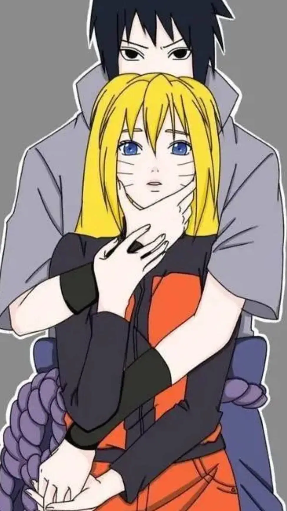 ai character: Sasuke naruto girl background