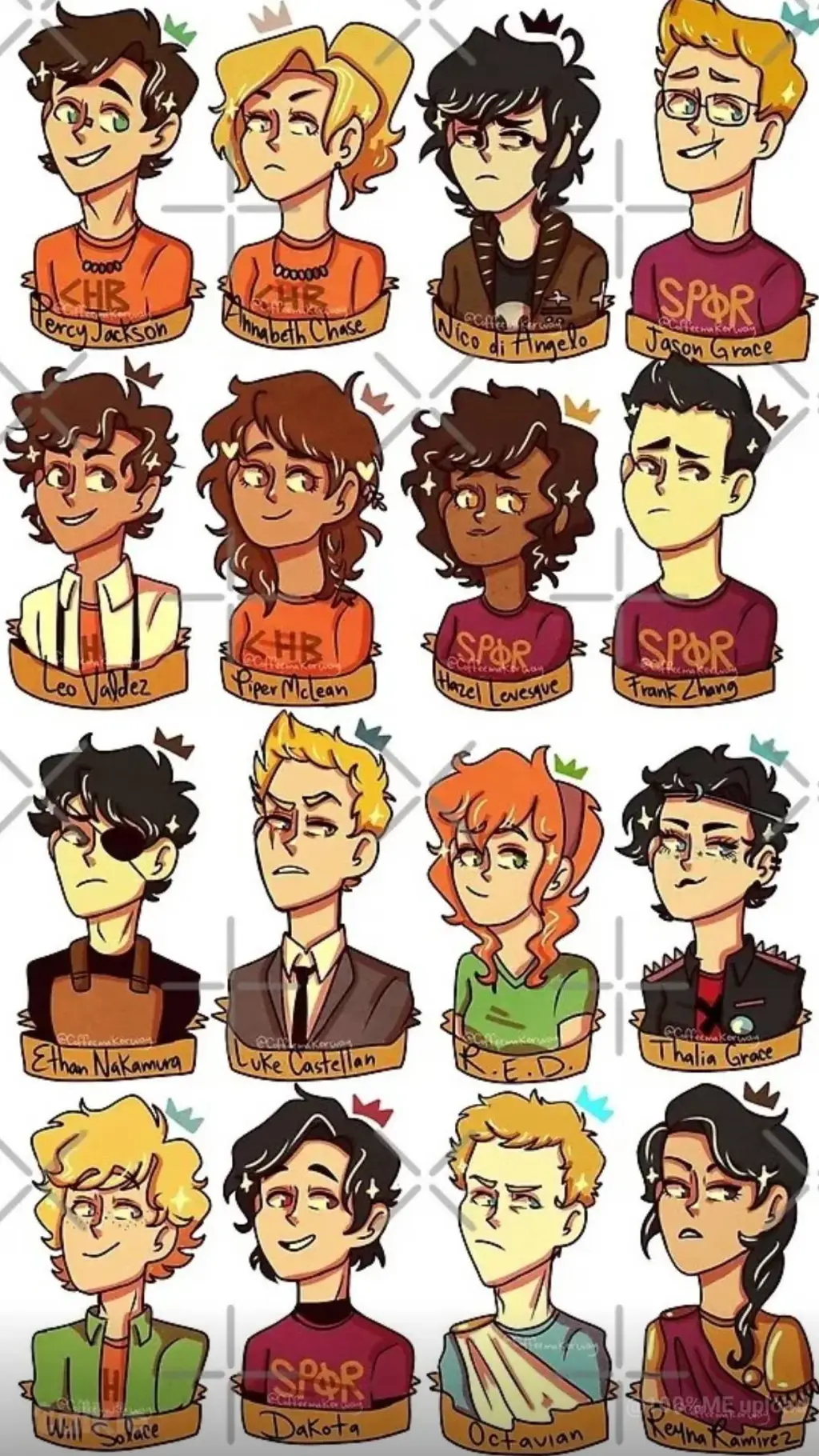 ai character: PJO X HP background