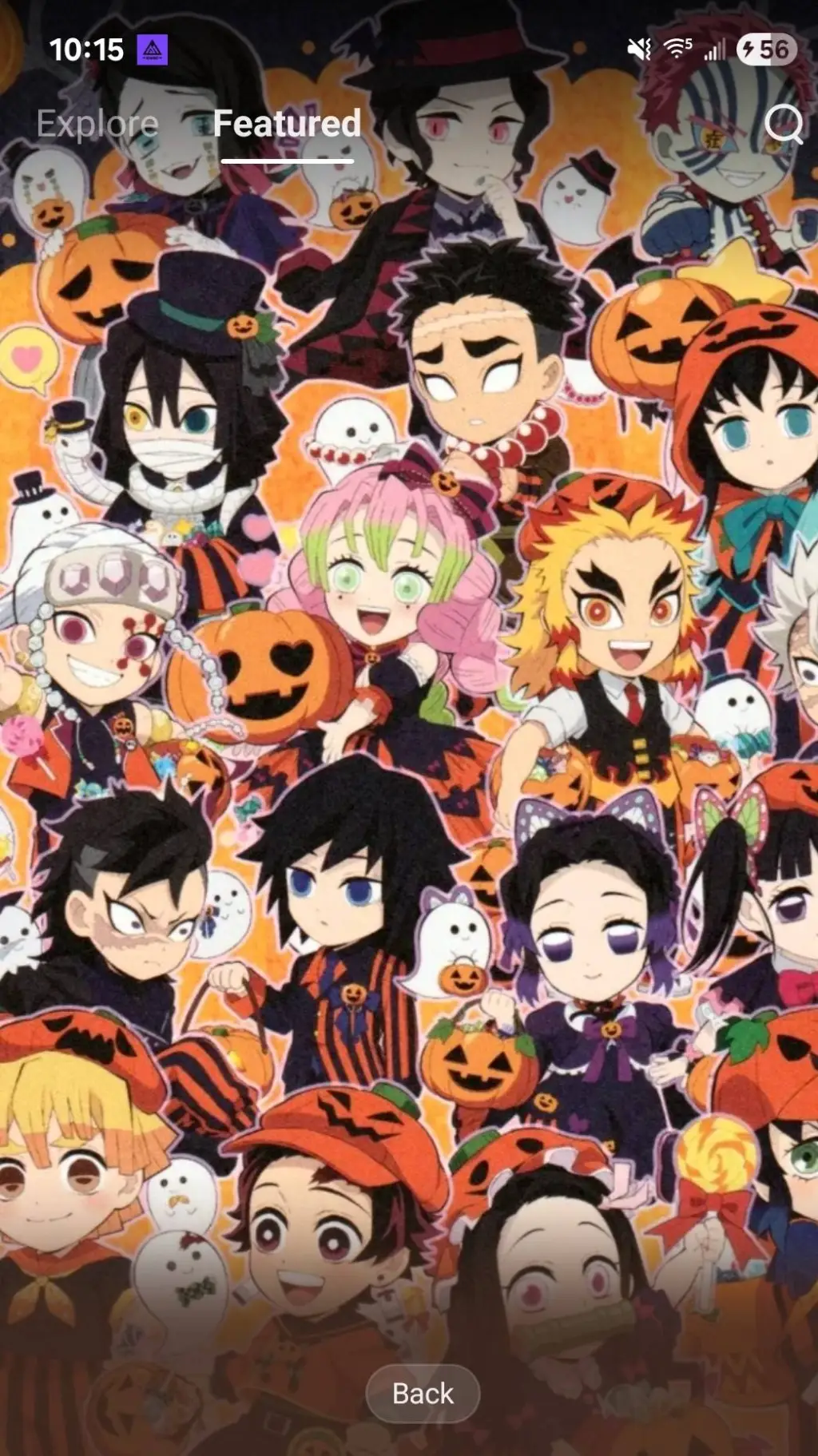 ai character: kny🎃 background
