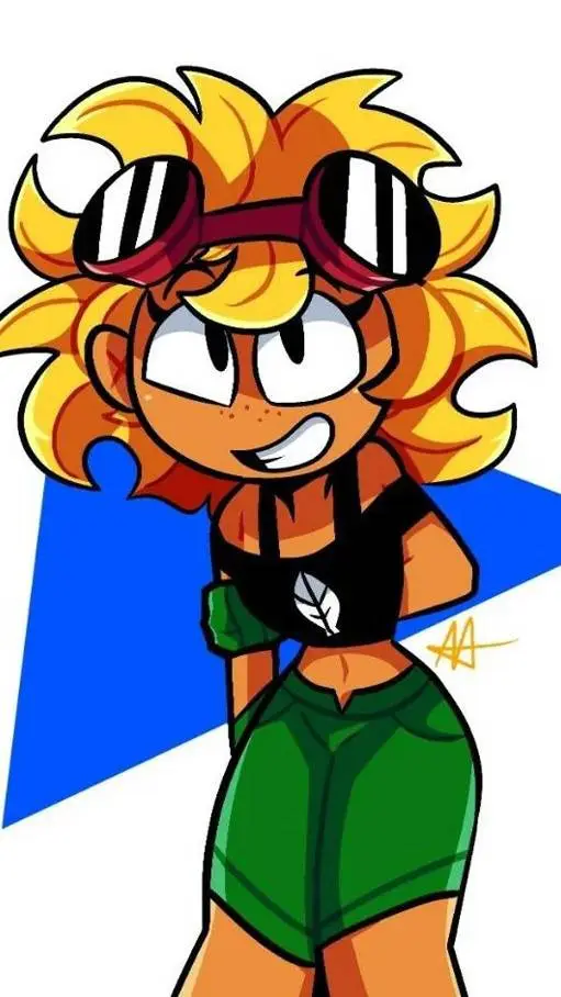 ai character: destello solar background