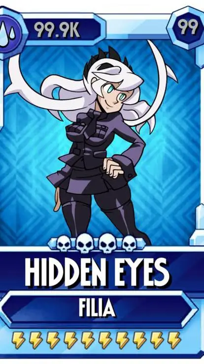 ai character: Filia con cosplei background