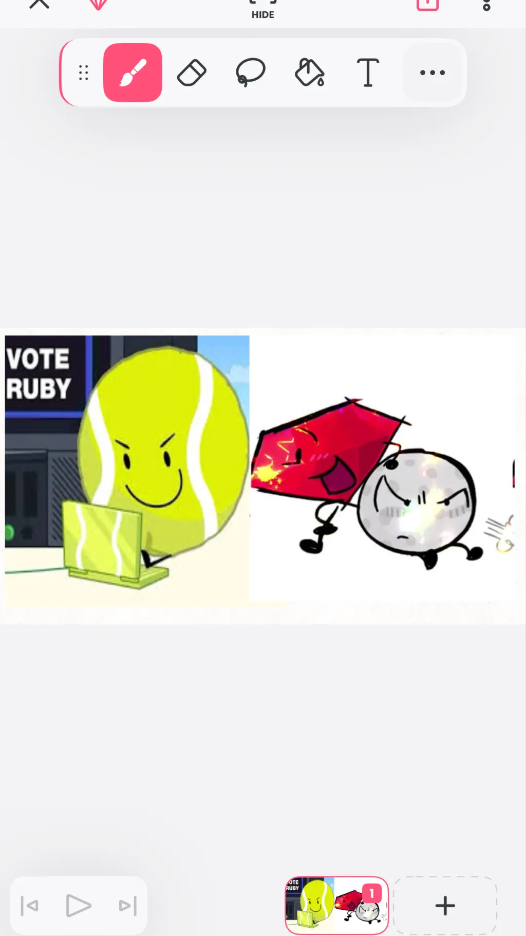 ai character: Gb x Tb x Ruby background