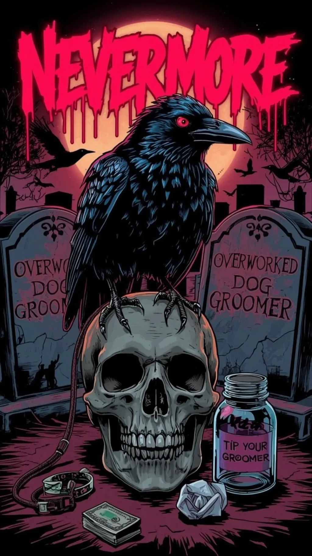 ai character: Nevermore  background