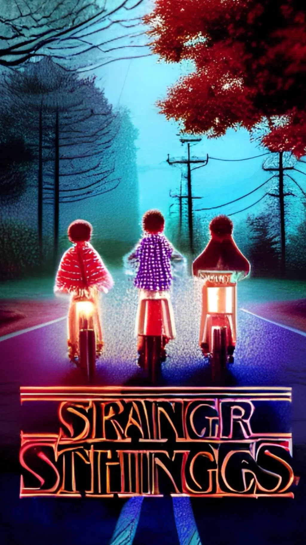 ai character: Stranger things4 background