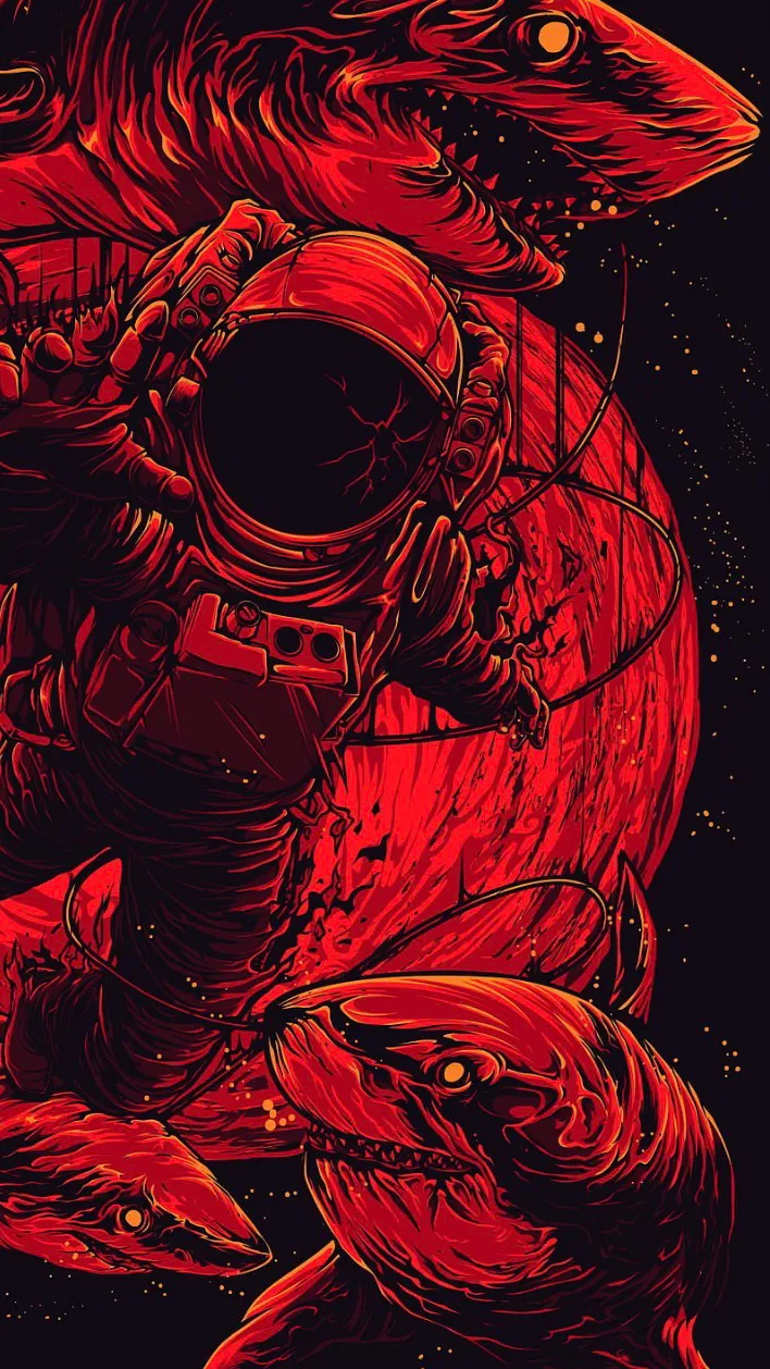 ai character: Teen wolf shark  background