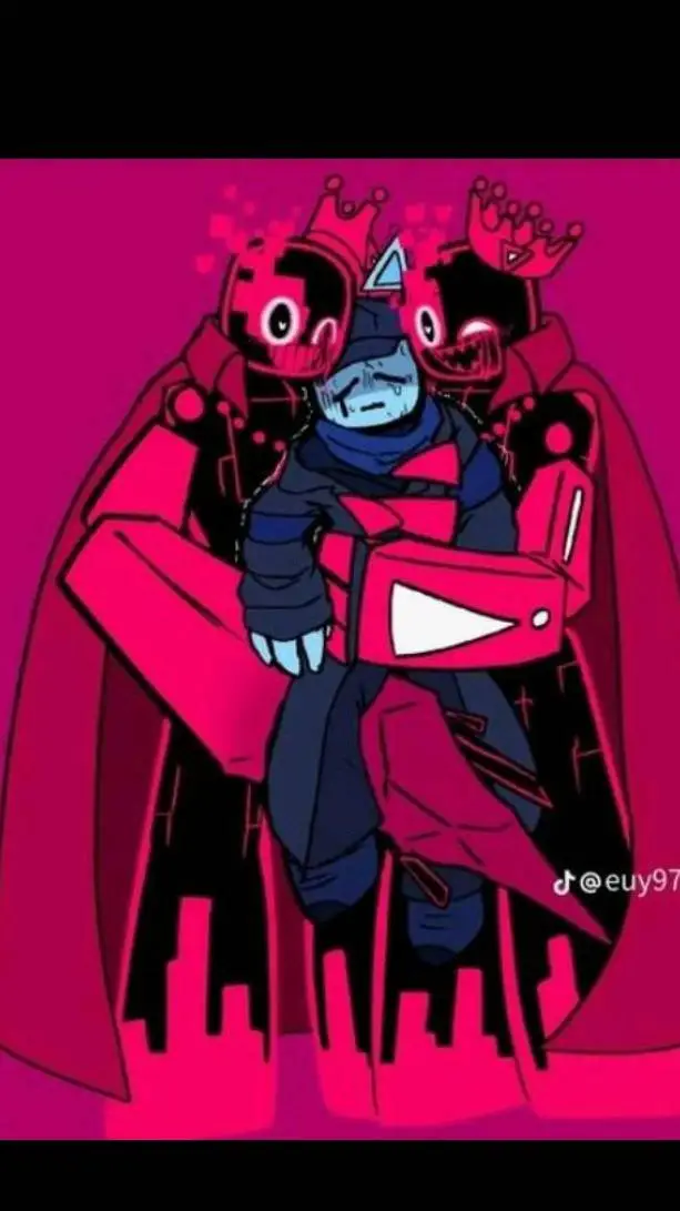 ai character: cube x blixer background