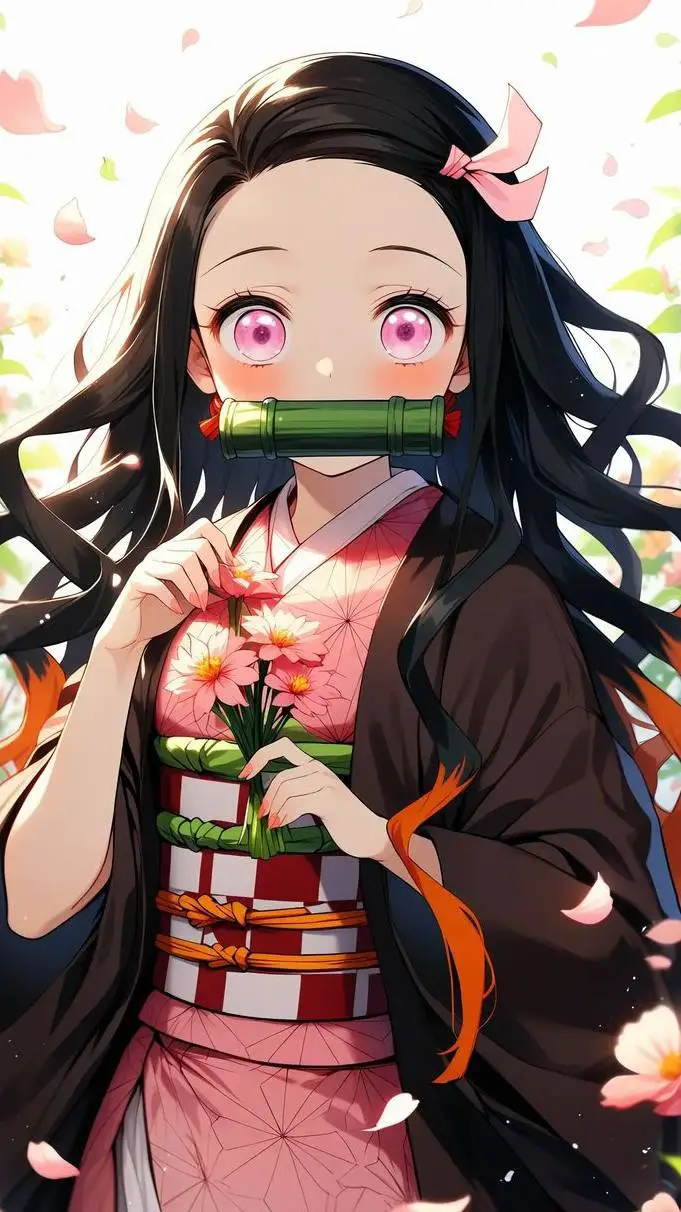 ai character: Nezuko background