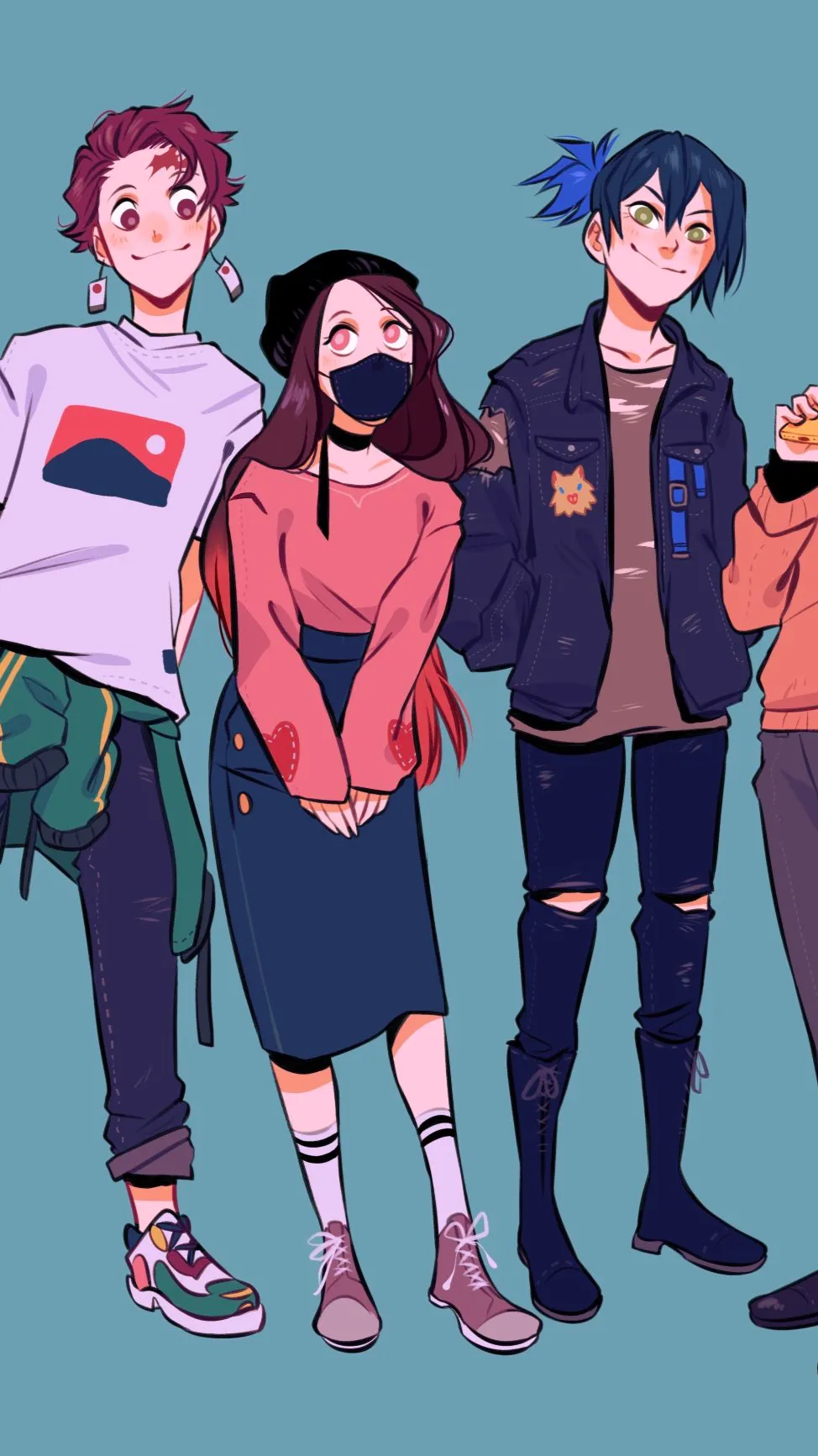 ai character: KNY (modern au) background