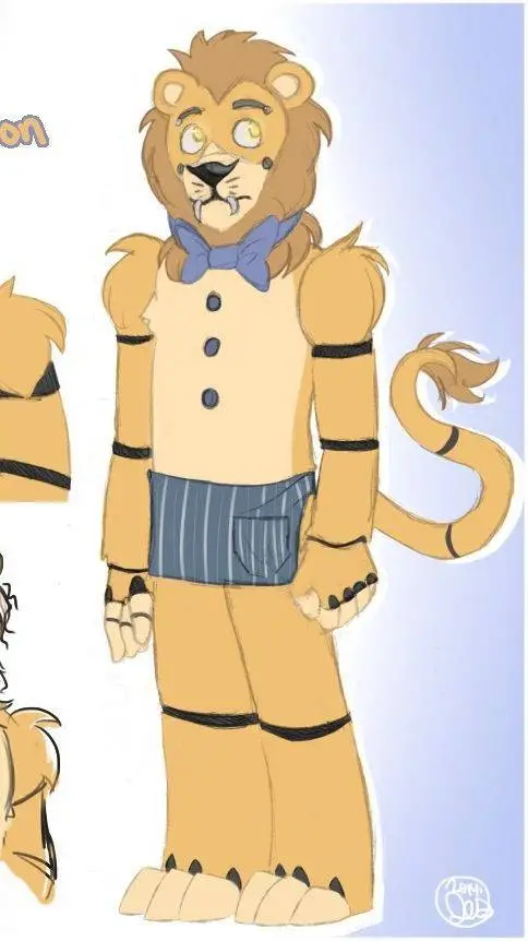 ai character: Lionel the lion background