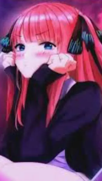 ai character: Nino Nakano  background