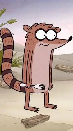 ai character: Rigby  background