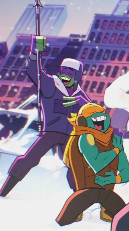 ai character: Rottmnt Snow Day background