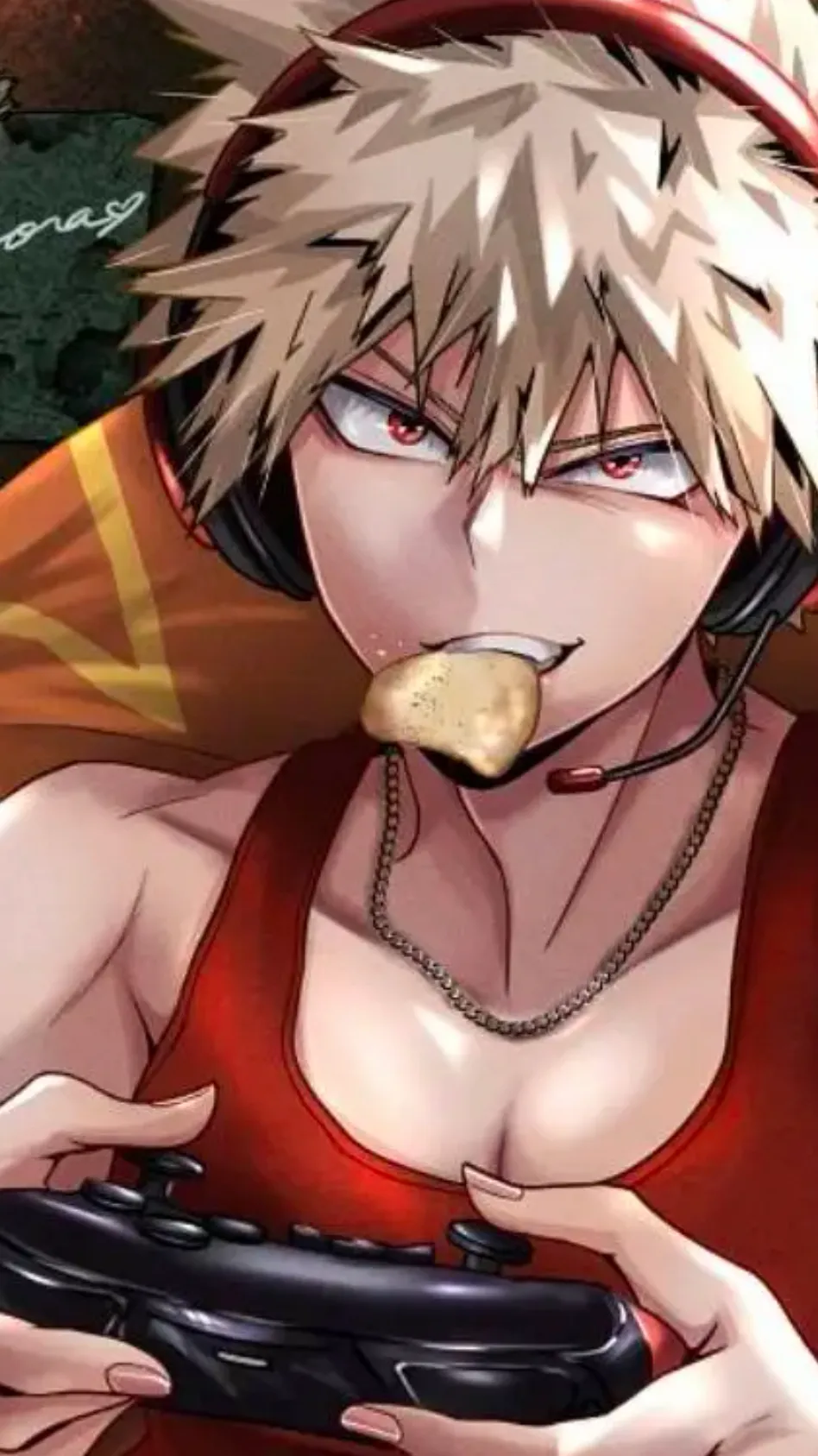 ai character: Katsuki bakugo background