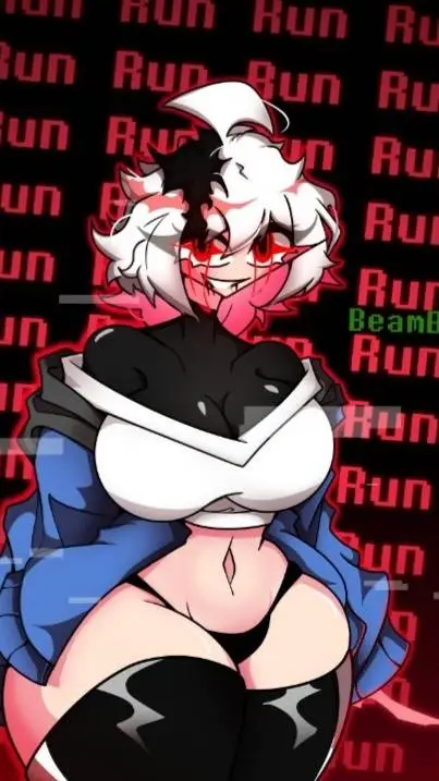 ai character: fem vhs sans  background