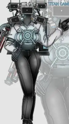 ai character: titan camerawoman background