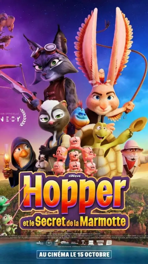 ai character: Hopper 🐓🐇 background