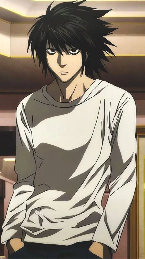 ai character: First kiss with L background