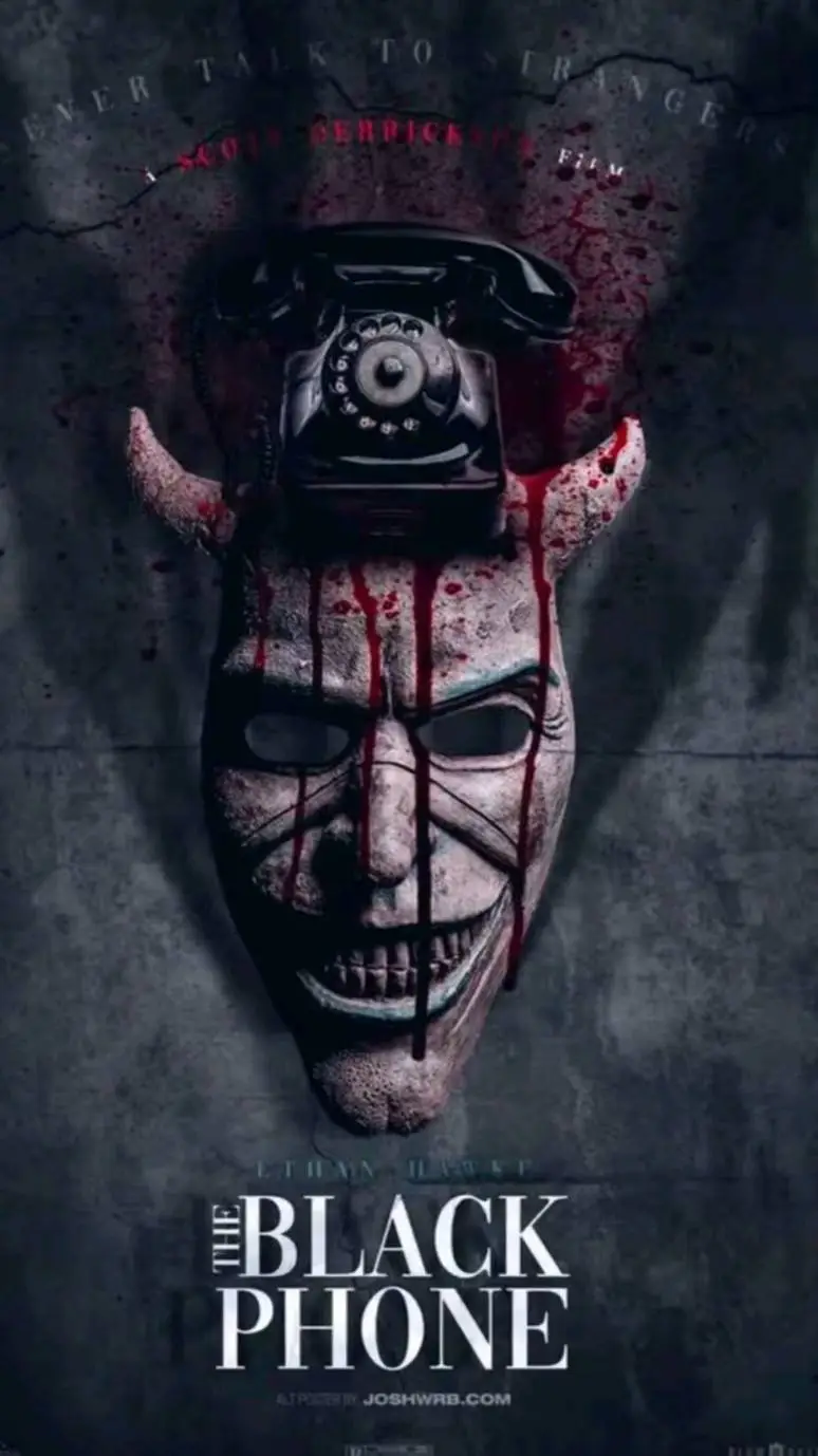 ai character: The black phone background