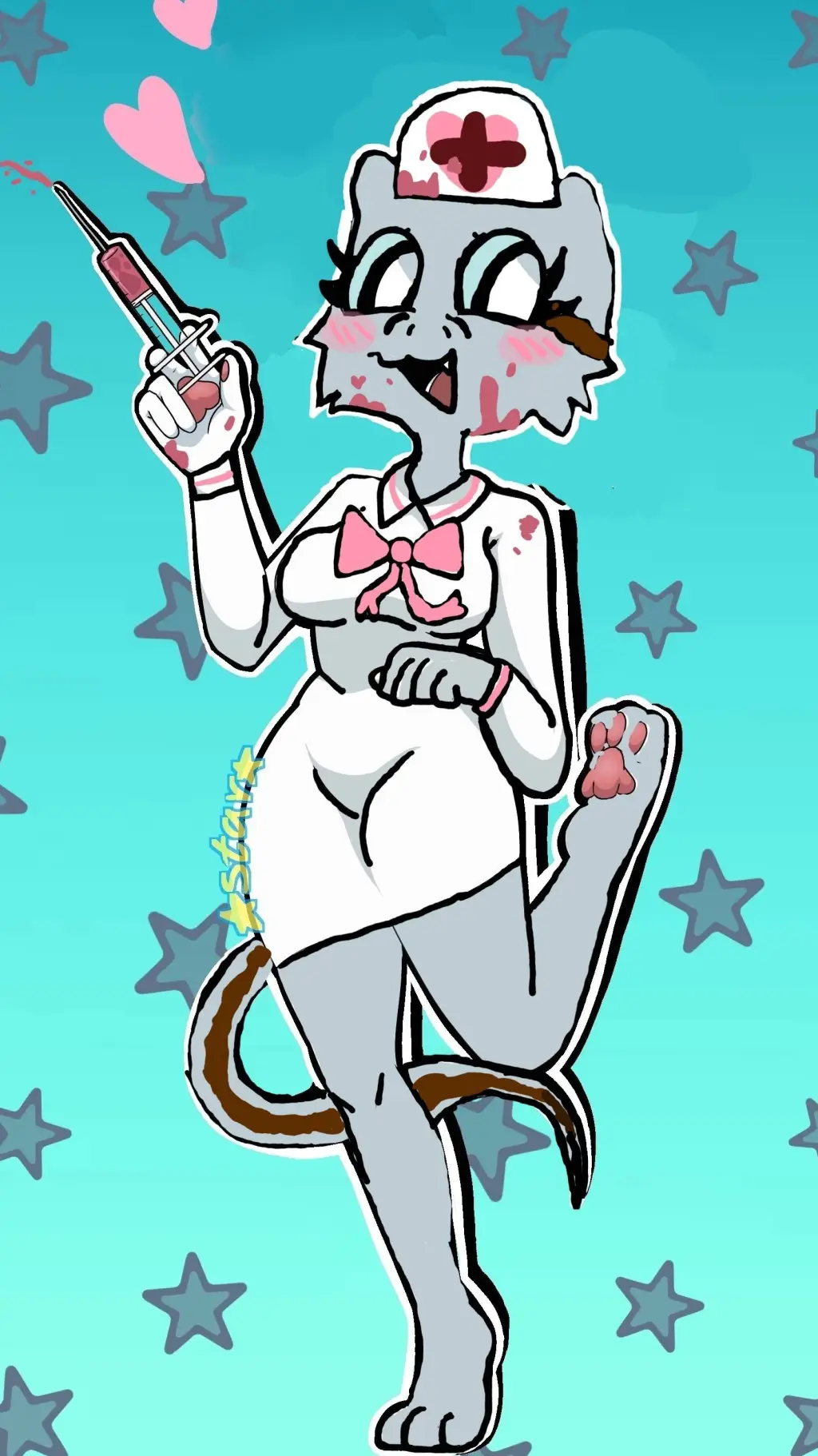 ai character: •°terrible cat°• background