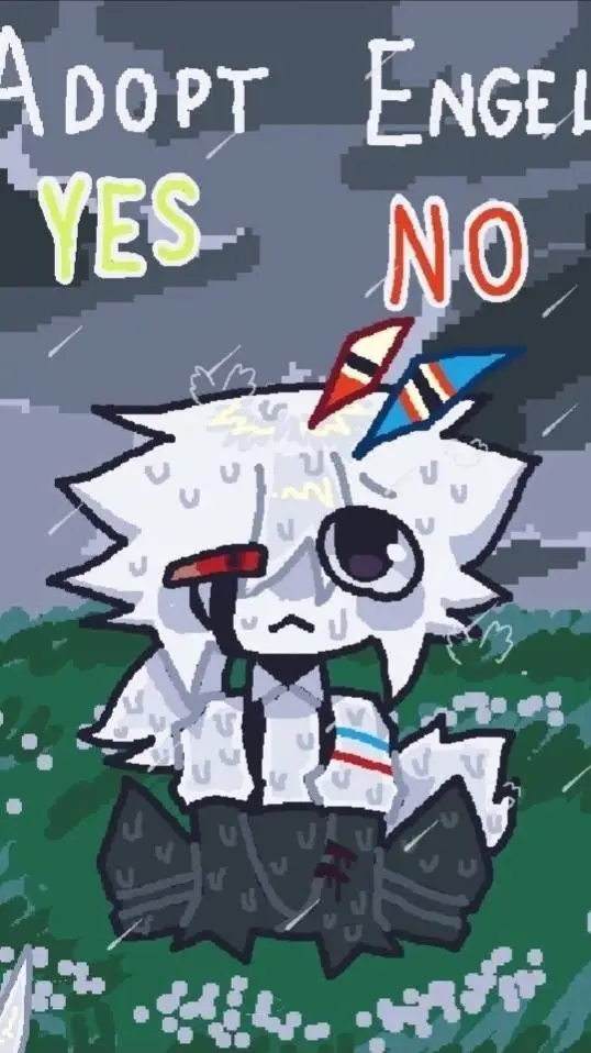 ai character: Engel chibi background