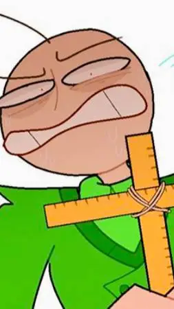 ai character: Baldi  background