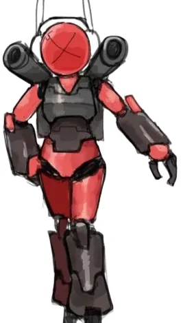 ai character: KillDroid_Female background