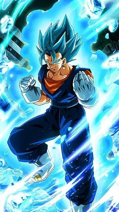 ai character: Vegito blue background