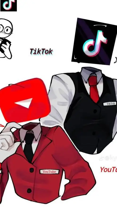 ai character: YouTube x tiktok background